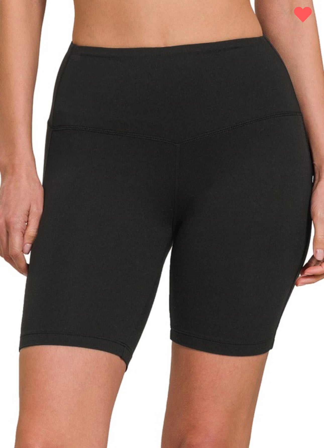 Black biker shorts 7 inseam
