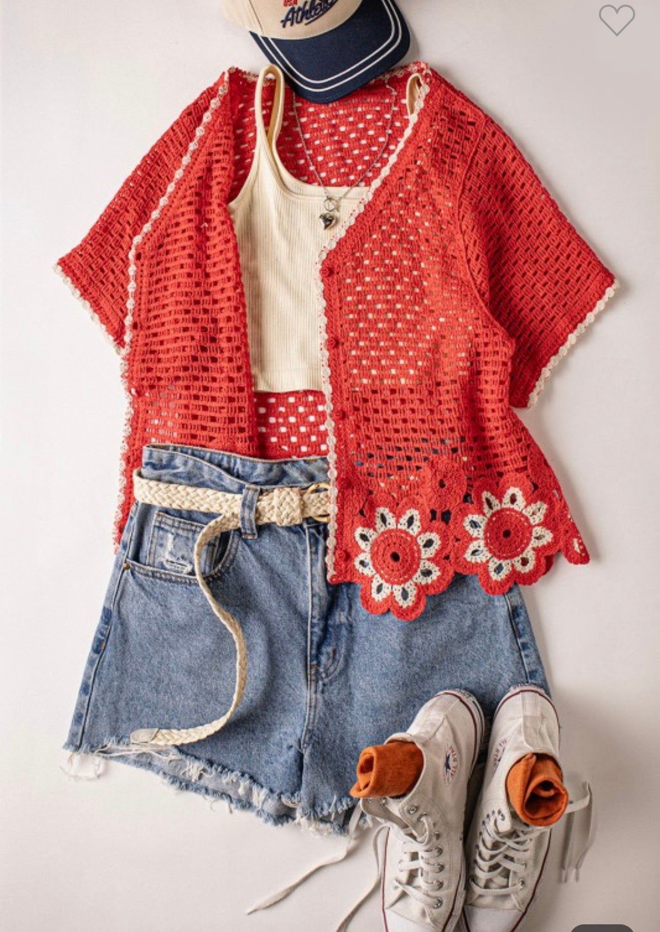 Poppy bloom cardigan