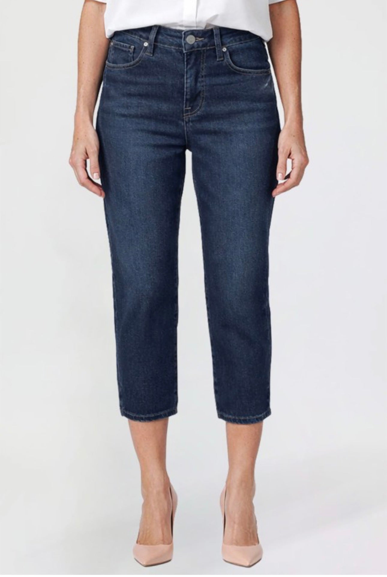 Denim Highrise Capris