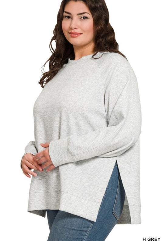 Zenana scuba pullover curvy