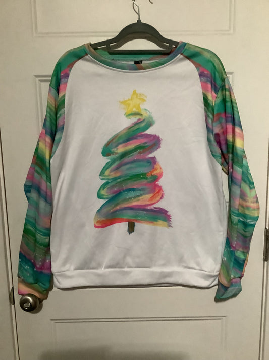 Colorful Christmas tree long sleeve