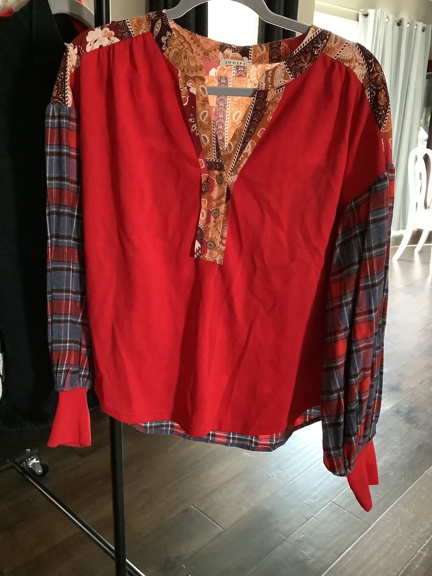 Red and design shirt