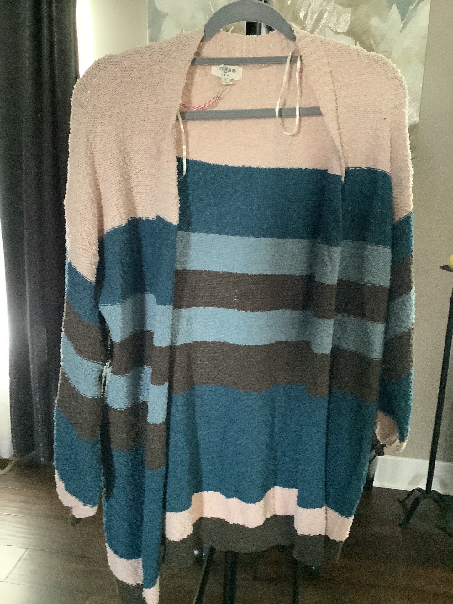 Striped blue cardigan