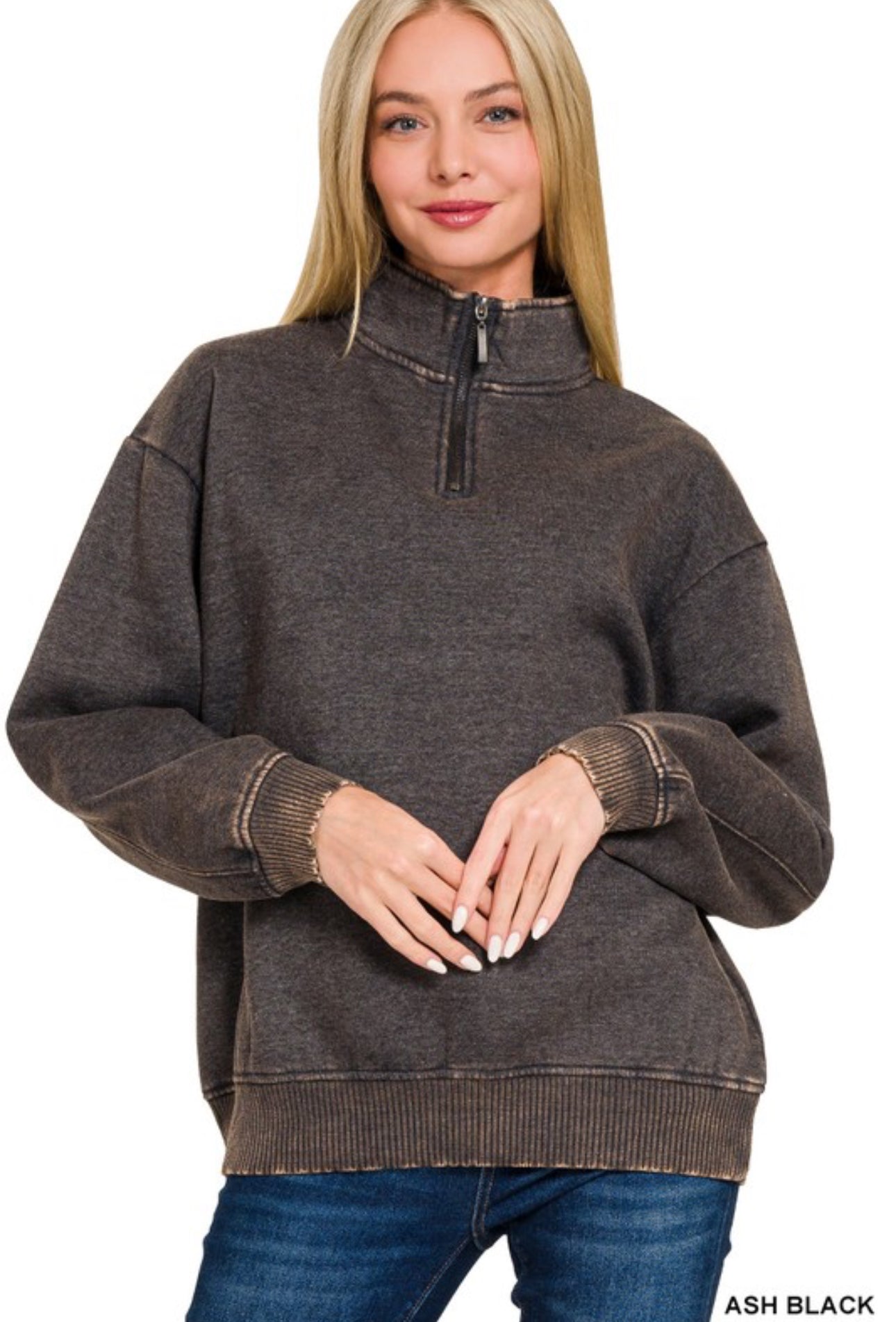 3/4 zip fleece pullover