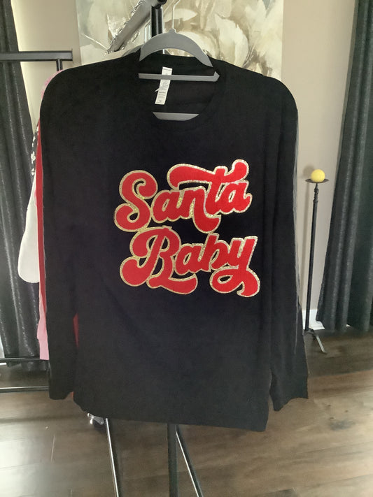 Black Santa Baby long sleeve