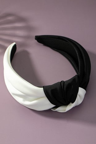 Black and white headband