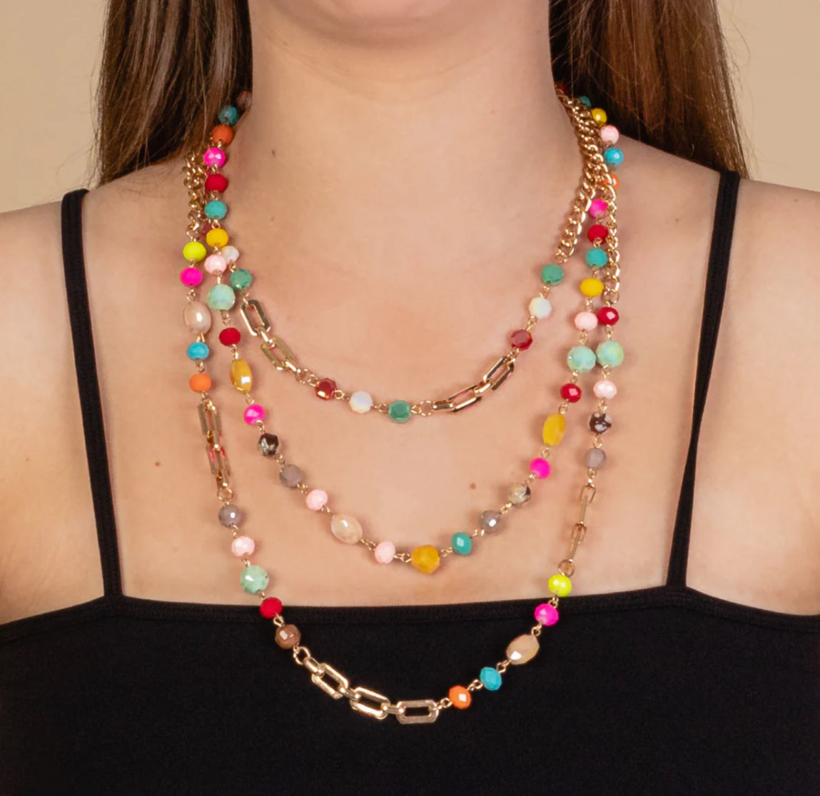 Multi layered necklace