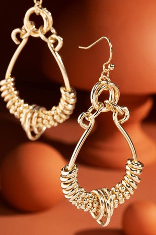 Gold earrings