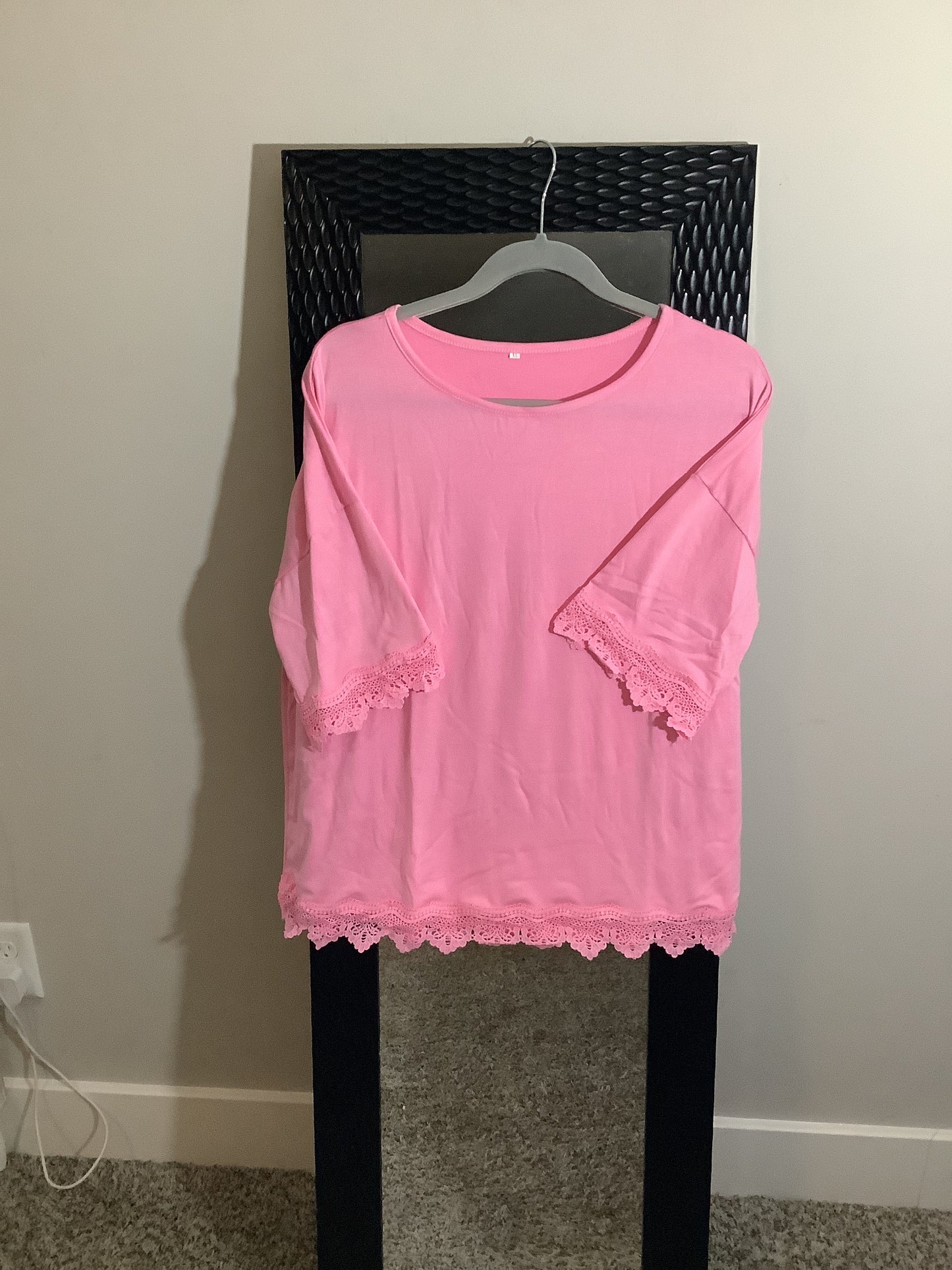 Pink Lace Top