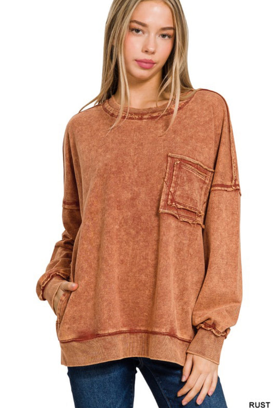 Comfy Rust Pullover