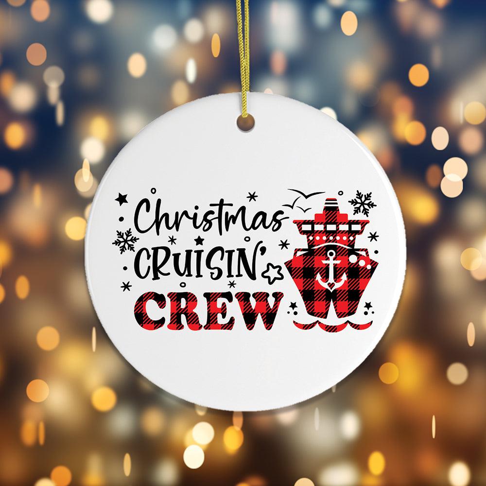 Christmas Cruisin Crew Cruise Ship Themed Ornament