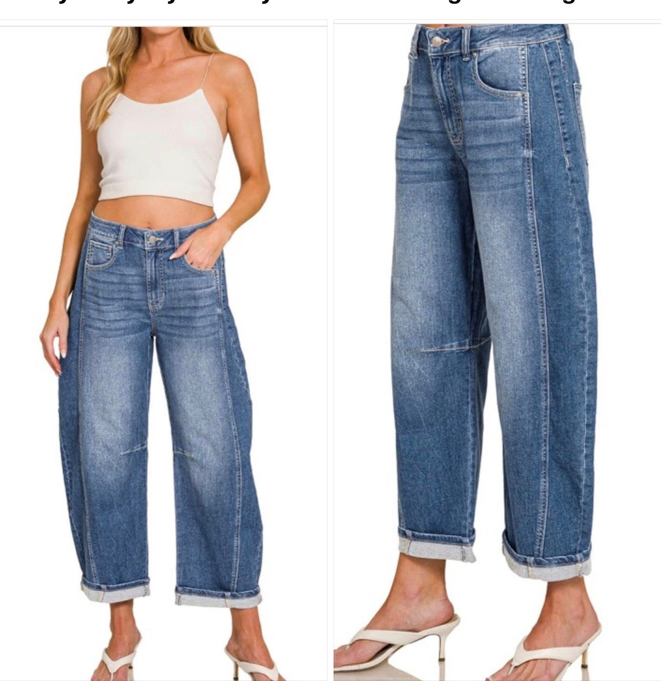 Barrel jeans