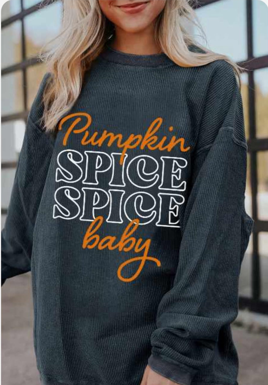 Pumpkin spice sweatshirt