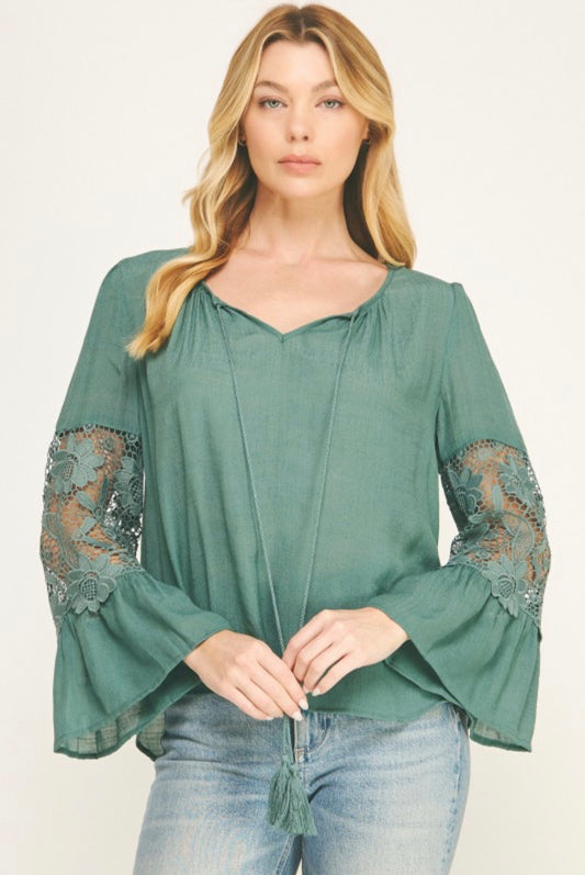Rock The Willow Lace Blouse