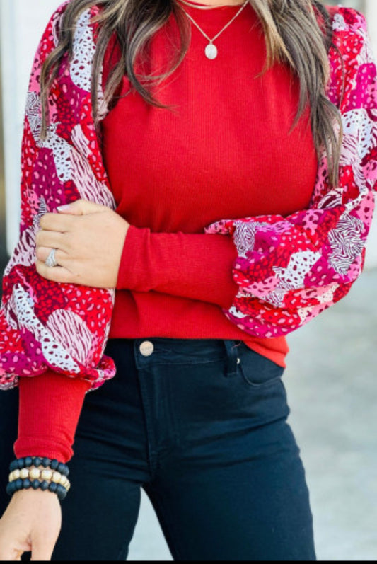 Fiery Red top