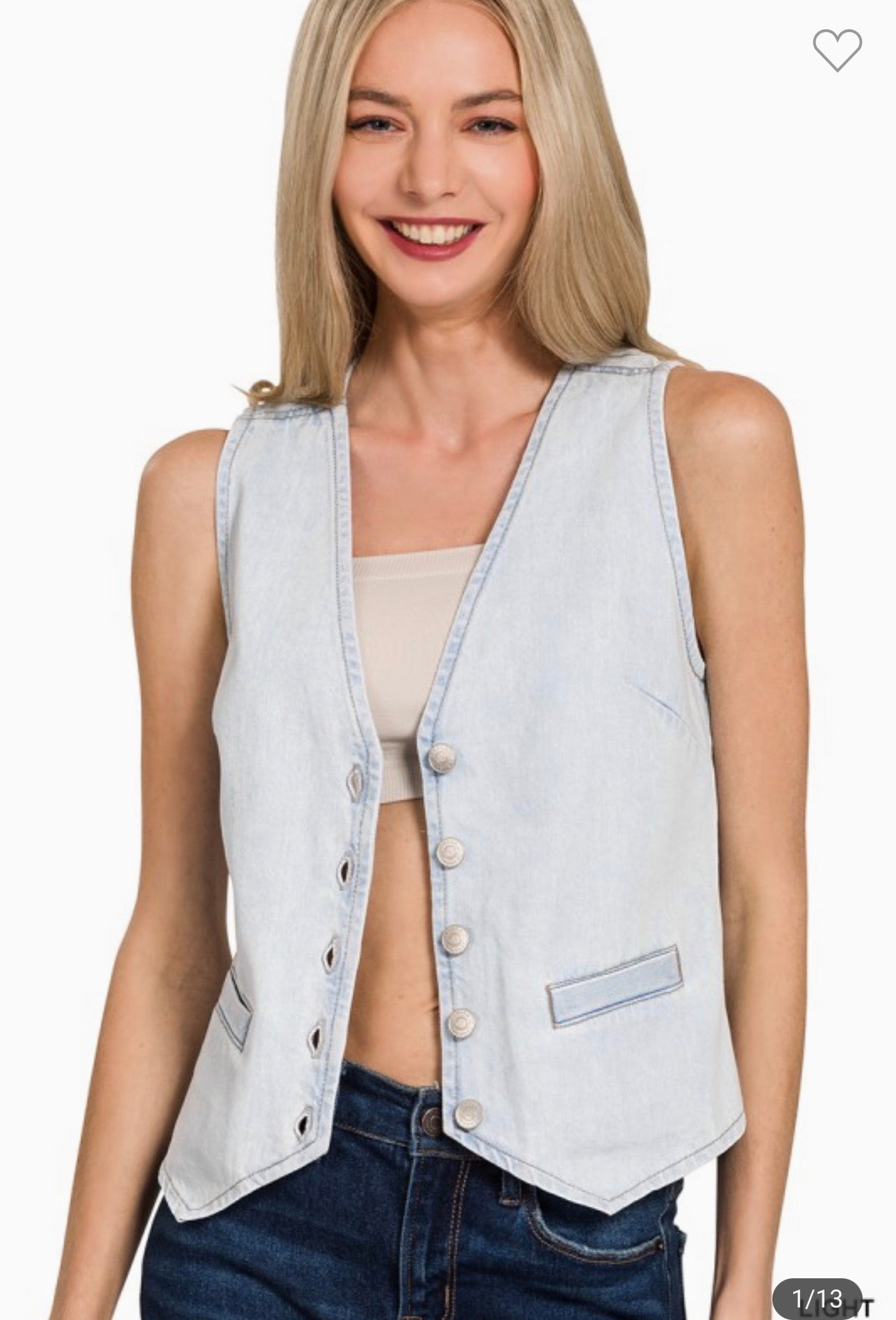 Denim vest