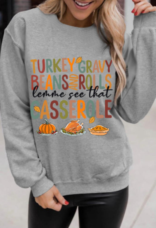 Turkey to Casserole Sweatshirt