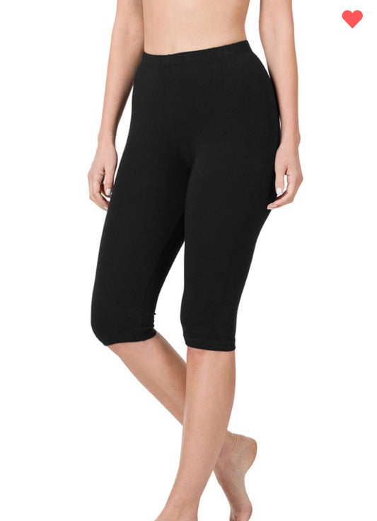 Cotton leggings black