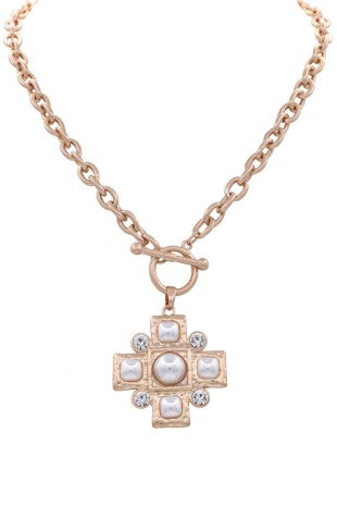 Metal chain toggle cross