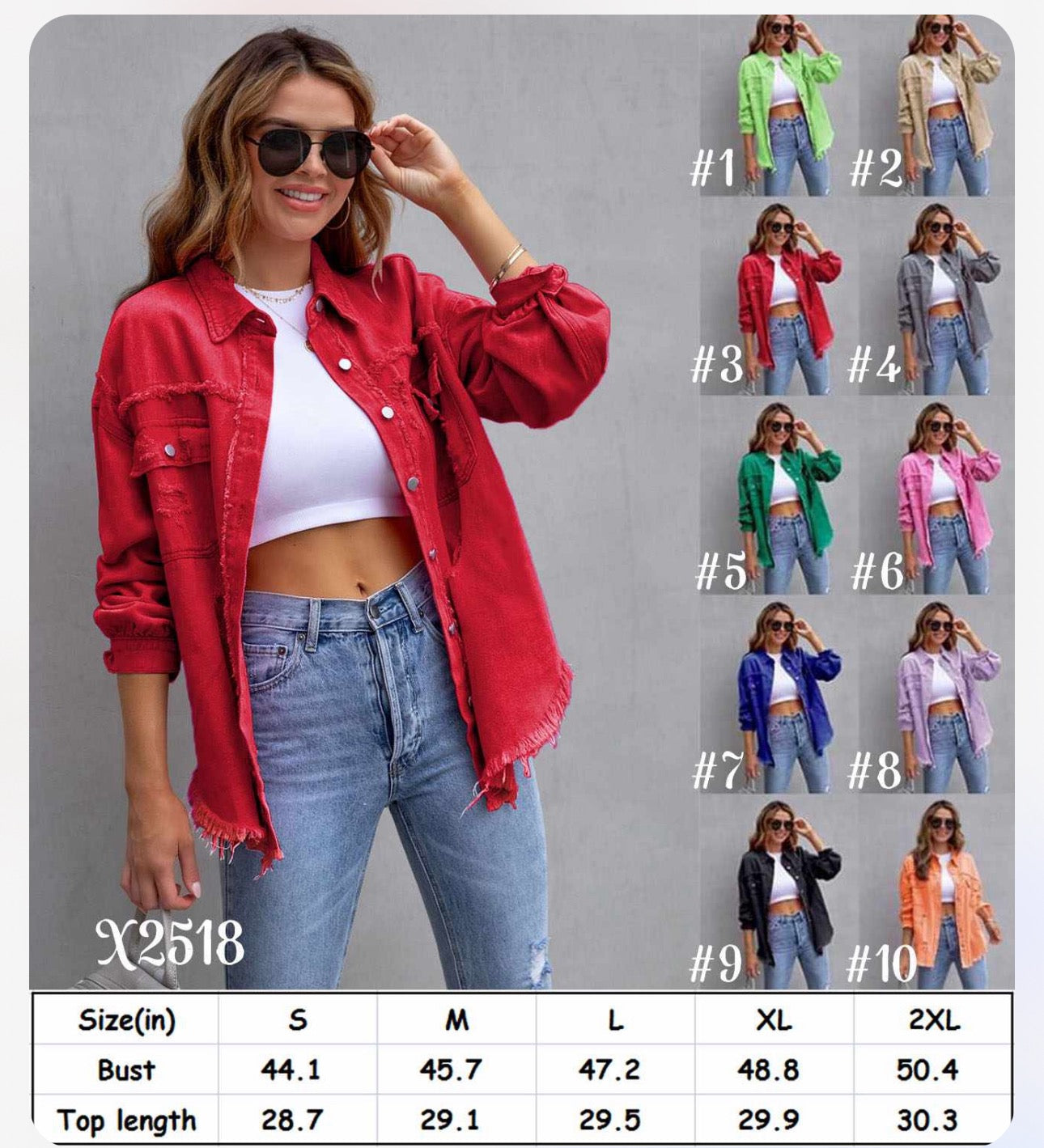 DISTRESSED JEAN JACKET