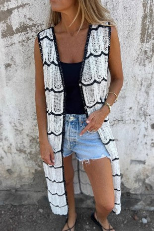 Crochet Duster Vest