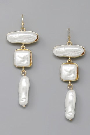 Organic Pearl & Grace Earrings